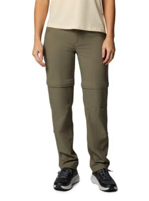 Columbia Womens Leslie Falls Convertible Pant, Stone Green