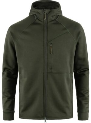 Fjällräven Grid Fleece Hoodie Herre / Mænd-deep forest-XL - Fleecejakker