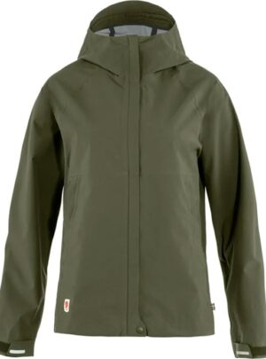 Fjällräven HC Hydratic Trail Jacket Kvinder / Damer-laurel green-XS - Regntøj, poncho