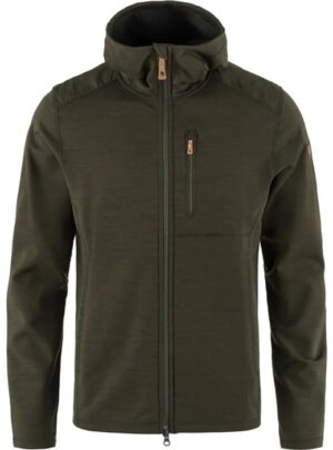 Fjällräven Keb Fleece Hoodie Herre / Mænd-deep forest-S - Fleecejakker