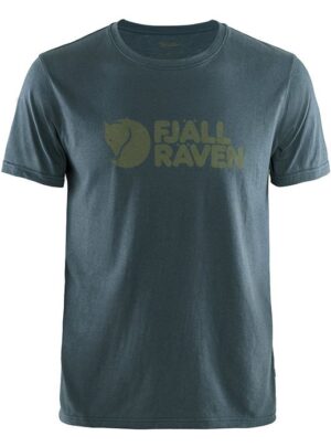 Fjällräven Logo T-Shirt Herre / Mænd-navy-S - T-Shirt, Polo-shirt