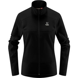 Haglöfs Buteo Mid Jacket Dame L Sort Fleece