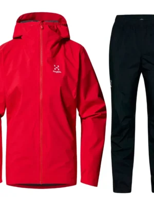 Haglöfs Korp Proof Regnsæt Dame, bright red