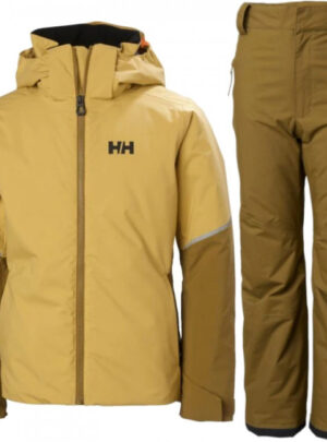 Helly Hansen Jewel/Legendary skisæt, junior, gul/brun
