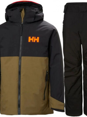 Helly Hansen Legendary/Traverse skisæt, junior, sort/brun