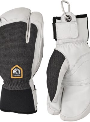 Hestra Army Leather Patrol, 3-finger skihandsker, mørkegrå
