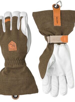 Hestra Army Leather Patrol Gauntlet, skihandsker, olive