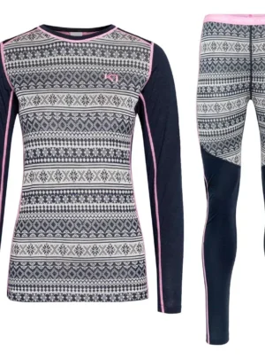 Kari Traa Mina Merinould Skiundertøjssæt Dame, royal