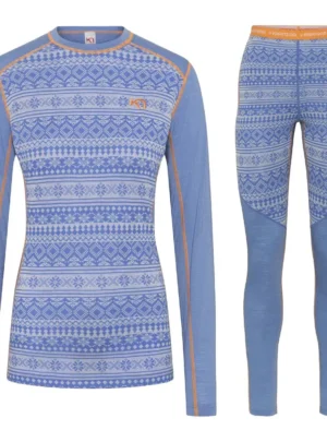 Kari Traa Mina Merinould Skiundertøjssæt Dame, sea