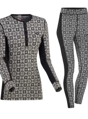 Kari Traa Rose Merinould Skiundertøjssæt Dame, black