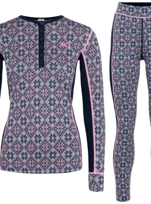 Kari Traa Rose Merinould Skiundertøjssæt Dame, roy