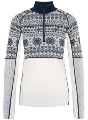 Kari Traa Vilma H/Z Merinould Skiundertrøje Dame, nwhite