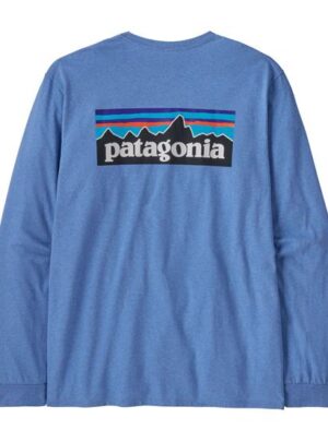 Patagonia Mens L/S P-6 Logo Responsibili-Tee, Abundant Blue