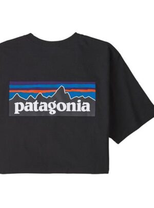 Patagonia Mens P-6 Logo Responsibili-Tee, Black