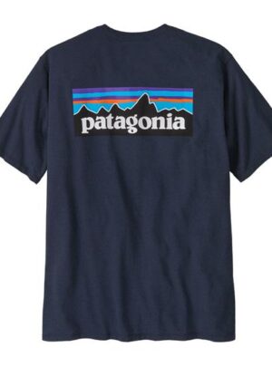 Patagonia Mens P-6 Logo Responsibili-Tee, New Navy