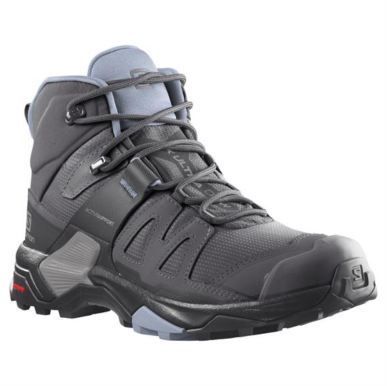 Salomon X Ultra 4 Mid GTX Womens, Magnet / Zen Blue Salomon X Ultra 4 Mid GTX Womens, Magnet / Zen Blue