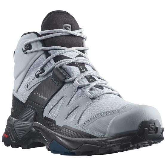 Salomon X Ultra 4 Mid Wide GTX Womens, Quarry / Black Salomon X Ultra 4 Mid Wide GTX Womens, Quarry / Black