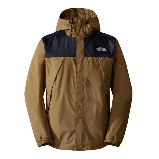 The North Face Mens Antora Jacket, Black / Utility Brown The North Face Mens Antora Jacket, Black / Utility Brown