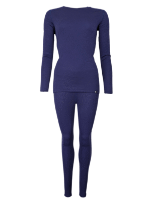 Uldundertøj sæt - Dame - 100% merino uld - Blå
