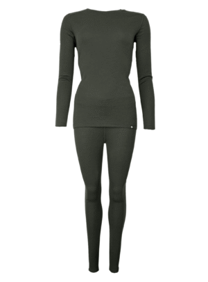 Uldundertøj sæt - Dame - 100% merino uld - Grøn