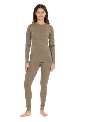 Whistler Cerro Merinould Skiundertøjssæt Dame, fallen rock