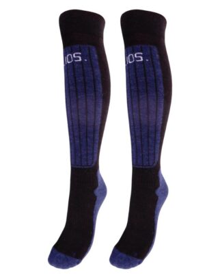 Helios Merino One 60, skistrømper, 2 par, navy