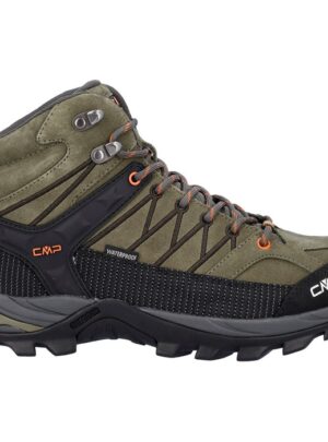 CMP Rigel Mid WP Outdoor Herre / Mænd, olive/flame-45 - Vandrestøvler