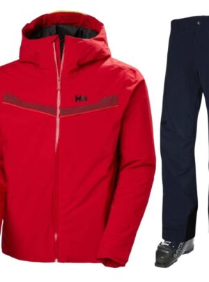 Helly Hansen Panorama 2.0/Legendary, skisæt, herre, rød/mørkeblå