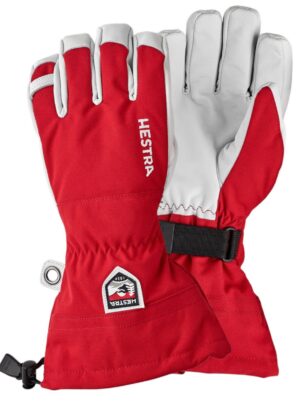Hestra Army Leather Heli skihandsker, rød