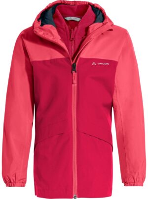 Vaude Escape 3in1 Jacket, vinterjakke, børn, rosa/pink