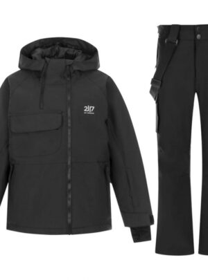 2117 of Sweden Kidden skijakke/skibukser sæt, junior, sort