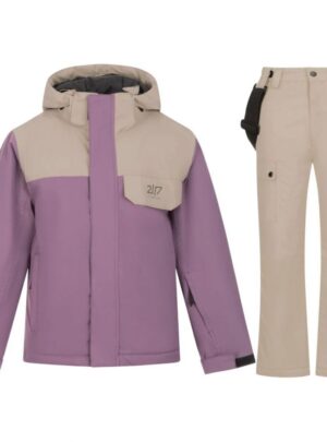 2117 of Sweden Misan skijakke/skibukser sæt, junior, lyserød