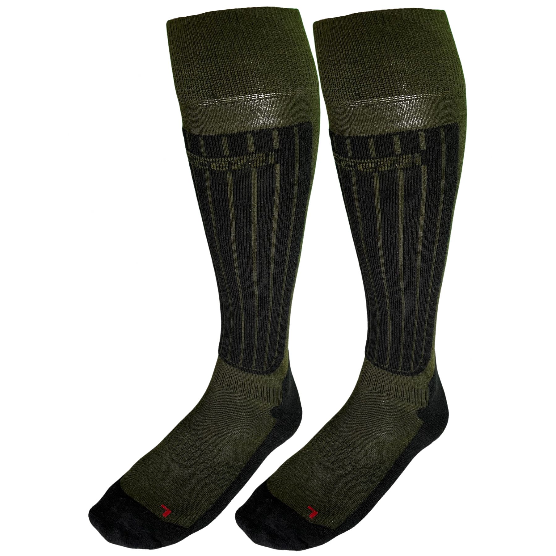 Accezzi Merino 80, skistrømper, 2 par, grøn Accezzi Merino 80, skistrømper, 2 par, grøn