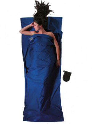 Cocoon TravelSheet,100% Cotton, Sovepose, ultramarine blue