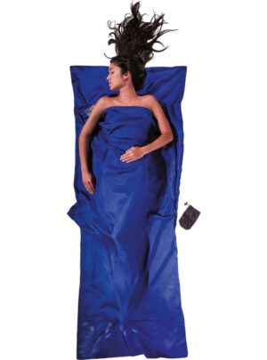 Cocoon TravelSheet,100% Silk, Sovepose, ultramarine blue