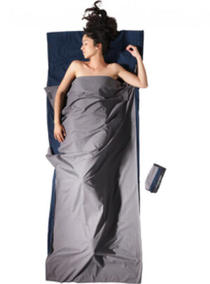 Cocoon Travelsheet,100% Cotton, Sovepose, tuareg/elephant grey