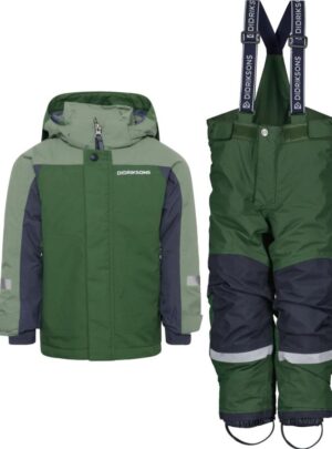 Didriksons Idre/Neptun skisæt, junior, mørkegrøn