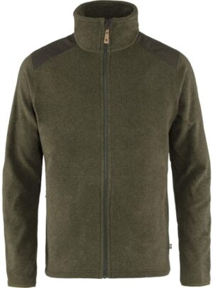 Fjällräven Sten Fleece Herre / Mænd-dark olive-2XL - Fleecejakker