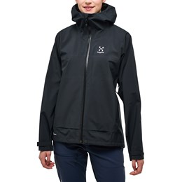 Haglöfs Front Proof Jacket Dame S Sort Skaljakker