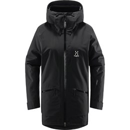 Haglöfs Lumi Insulated Parka Dame S Sort Fiberjakker