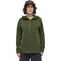 Haglöfs Rosson Mid Hood Dame XS Grøn Fleece