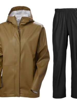 Helly Hansen Moss, regnsæt, dame, brun/sort