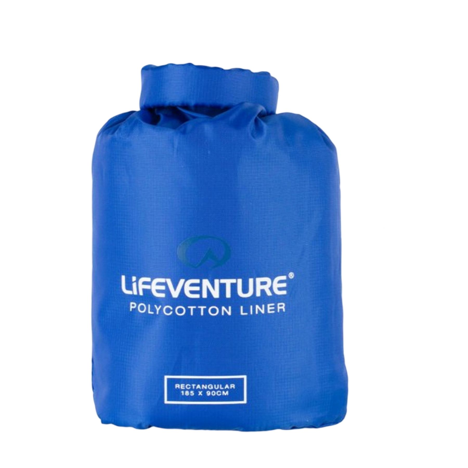 Lifeventure Polybomuld Sovepose Liner, rektangulær, blå Lifeventure Polybomuld Sovepose Liner, rektangulær, blå