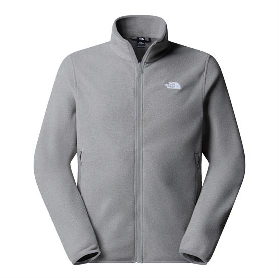 The North Face Mens Glacier Fleece Jacket, Mid Grey Heather The North Face Mens Glacier Fleece Jacket, Mid Grey Heather