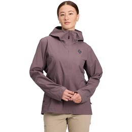 Black Diamond Strataline Stretch Shell Jacket Dame M Dark Mauve Skaljakker