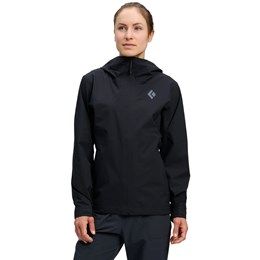 Black Diamond Strataline Stretch Shell Jacket Dame S Sort Skaljakker