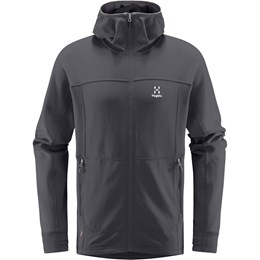 Haglöfs Betula Hood Herre Herre L Grå/Sort Fleece