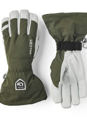 Hestra Army Leather Heli Ski, skihandsker, grøn