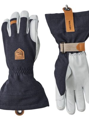 Hestra Army Leather Patrol Gauntlet, skihandsker, navy
