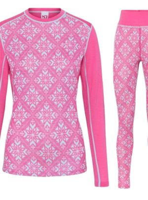 Kari Traa Iselin skiundertøjssæt, dame, pink